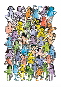 Human Jumble A3 Giclée Print