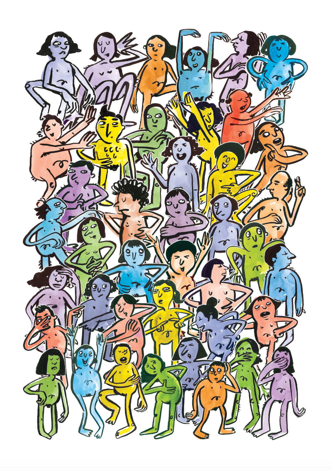 A4 Giclée Print Human Jumble