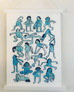 Human Yoga A3 Giclée Print